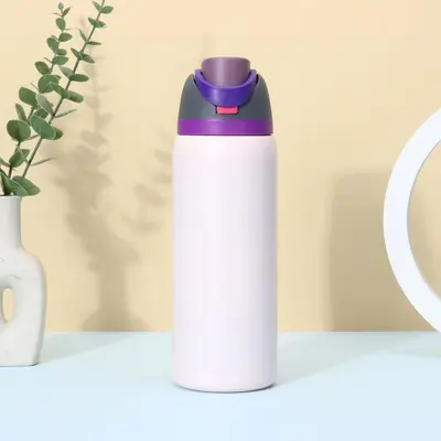 304 Stainless Steel Insulated Tumbler with Rubber-Coated Lid and Straw, Large Capacity - 10