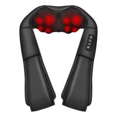 8 başlı 3D akupresür masaj şalı omuz, boyun, bel