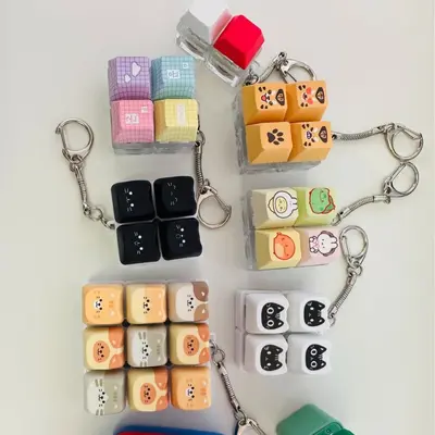 客制机械键盘按键MOA原厂OEM键帽定制印花透光雕刻PBT单个Keycaps
