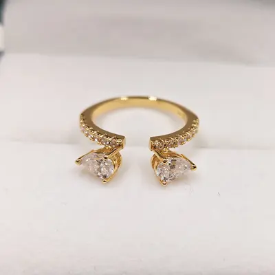 925 Sterling Silver 4 Carat Marquise Moissanite Ring for Women, Stackable - 10