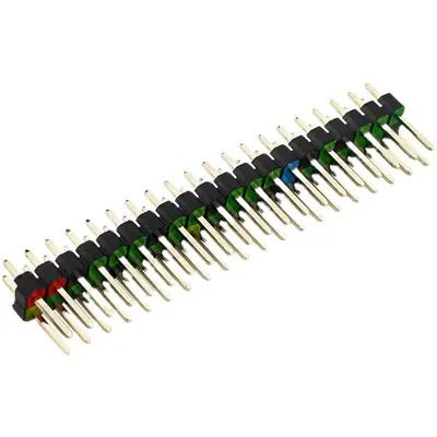 Raspberry Pi GPIO Pin Header 2x20P, 2,54 mm Aralıklı, Altın Kaplama