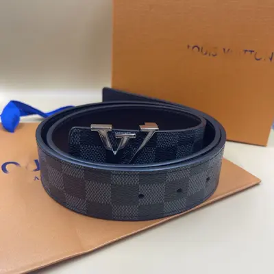 L Erkek Bel Kemeri Baskı V Toka Klasik Trend Rahat Vintage Ekose Desen Çok Amaçlı Jean Pantolonu İş Toptan Deri Kemer - 11