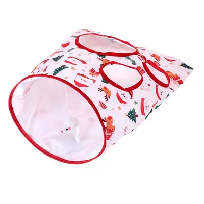 Cat Tunnel Toy with Bag for Self-Play and Kitten Exercise - 5