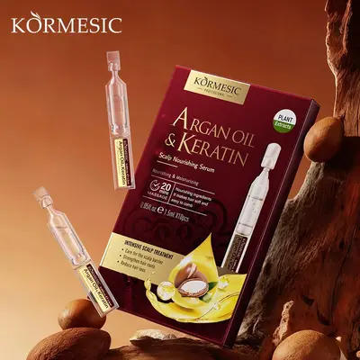 可代工跨境外贸阿甘油&角蛋白头皮精华Hair serum盒装次抛精华 - 4