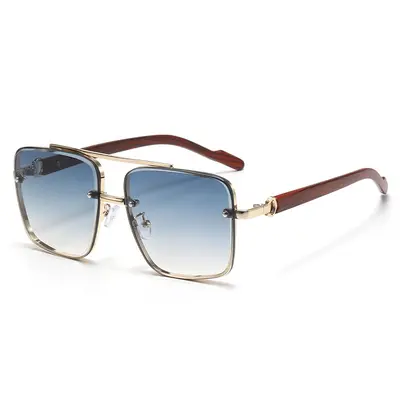 Men's HD Polarized Pilot Sunglasses, Retro Toad Style - 10