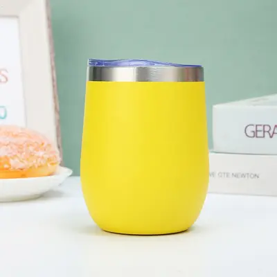 12oz Eierschalen-Thermobecher, doppelwandig, Vakuumisolierung aus Edelstahl 304 - 10