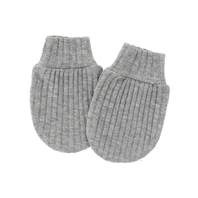 Newborn Anti-Scratch Face Gloves with Ribbed Edge and Foot Covers - 11