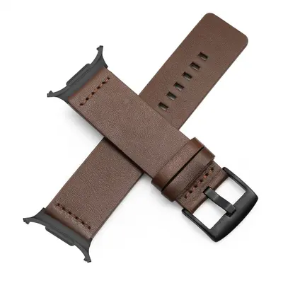 Samsung Galaxy Watch Ultra 47mm Leather Watch Strap with Metal Connector