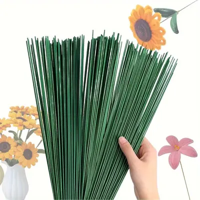 Yeşil çiçek sapı No. 2, DIY yapay çiçek teli