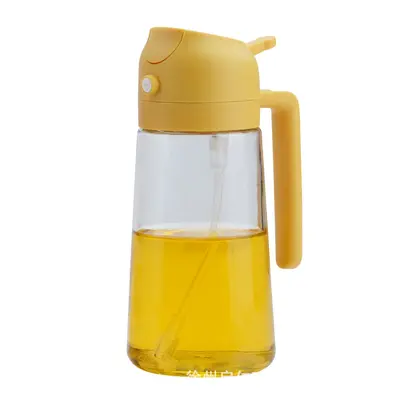 Grenzüberschreitende Glas-Ölkanne Spray-Ausguss Zweifunktions-Großvolumen Nicht-tropfend Heimgebrauch Spray-Ölkanne Speiseöl-Portionierungsflasche Spray-Ölflascheflaschefl
