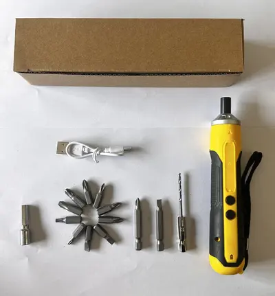 Lithium battery cordless screwdriver kit, rechargeable, hand drill - 8