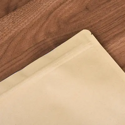 Aluminum Kraft Paper Tea Bag 357g Pu'er Zip-Top Light-Proof