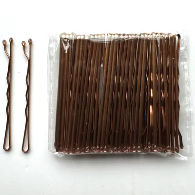 50-Piece Pack Simple Black Hair Clips, Straight Bobby Pins and Side Clips - 10