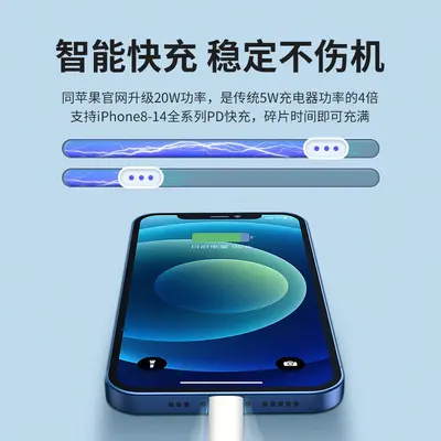 PD20W hızlı şarj kablosu, iPhone 13/14/15 uyumlu, Type-C veri kablosu