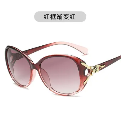 Large Frame Women's Sunglasses, Anti-UV - 9
