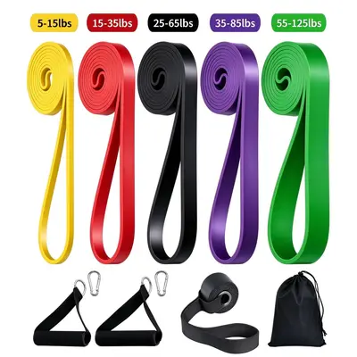 TPE Fitness Resistance Band Set, for Pull-Ups and Training - 12