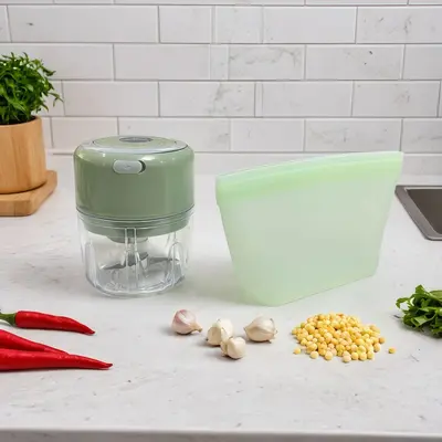 Electric Garlic Mincer Garlic Press Baby Food Processor Wireless Mini Garlic Crusher Garlic Puree Tool Garlic Press Manufacturer Garlic Paste Tool - 12