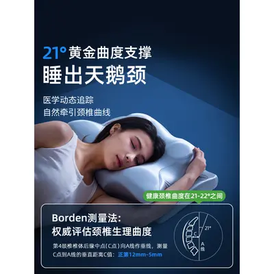 Seitenschläferkissen Paar Memory-Foam Nackenstütze