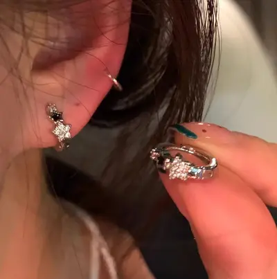 S925 Sterlingsilber Ohrringe für Damen, verblasst nicht - 9