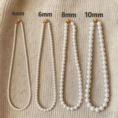 Perlenkette Französisch elegant Schlüsselbeinkette