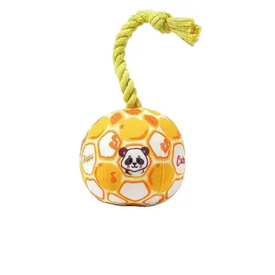 Dog Squeaky Ball and Cotton Rope Toy Set, Durable, Interactive Pet Toy - 6