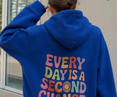 Damen-Kapuzensweatshirt mit Buchstabendruck, Frühjahr/Herbst - 11