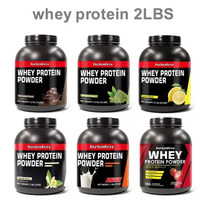 跨境外贸出口 WHEY PROTRIN POWDER 蛋白粉多个口味1kg量大价优