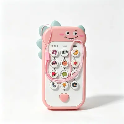 Simulation Children's Toy Phone, Foldable Flip Design, Early Education - 7