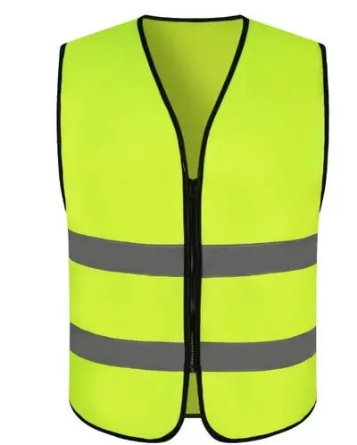 Reflective Safety Vest with Logo, for Night Traffic and Cleaning Workers - 13