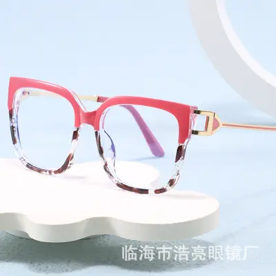 TR90 Square Blue Light Blocking Glasses Frame for Prescription Lenses