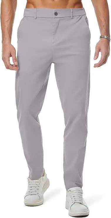 Men's Plus Size Stretch Wrinkle-Resistant Golf and Business Trousers - 7