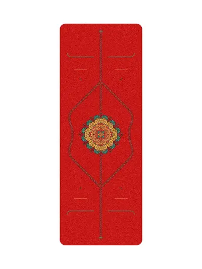 UV Baskılı PU Doğal Kauçuk Yoga Matı, Ter Emici, Ev ve Stüdyo Kullanımı İçin - 6