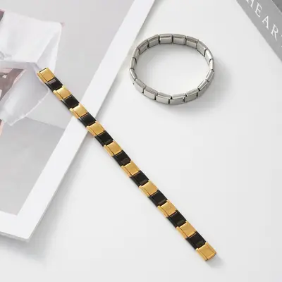 Paslanmaz Çelik Ayarlanabilir Unisex Modüler Bileklik Zinciri - 11