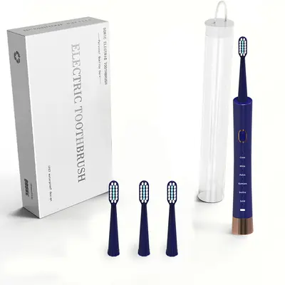 Rechargeable Waterproof Ultrasonic Electric Toothbrush, Couple Set - 8