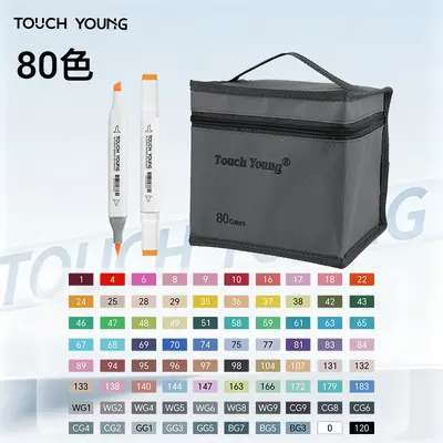 Dual-end marker pen set 100 colors quick-dry water-based - 10