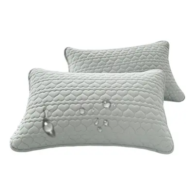 Quilted Anti-Sweat Oil-Proof Pillowcase 48x74 cm, 2-Pack