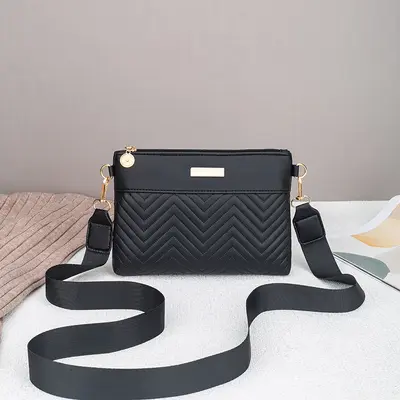 Gewellte bestickte Damen-Handtasche im Hidschab-Stil - 6