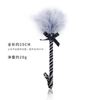 Feather Teaser Wand, Cat Toy, Pet Play Accessory - 3