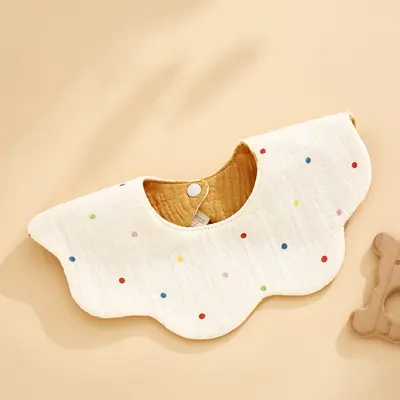Waterproof Baby Bib, 360 Degree, Double-Sided, Class A Gauze - 8
