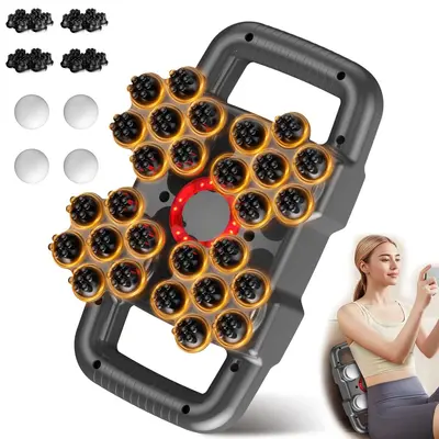Cross-border 24-Head Fascia Gun, Multi-Head Powerful Motor, 28-Head Massage Gun, Deep Percussion 8-Head Massager - 8