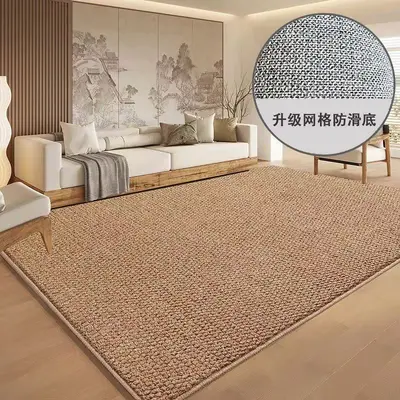Imitation Sisal Carpet, Solid Color, Pineapple Ring Pattern, Cat-Scratch Resistant - 3
