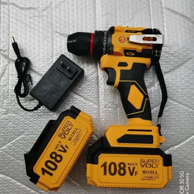 Cordless Impact Drill, Lithium Battery, High Power - 8