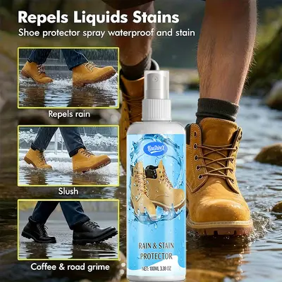 Kineshinex Wildleder-Schutzspray, wasserabweisend, für Schuhe und Stiefel