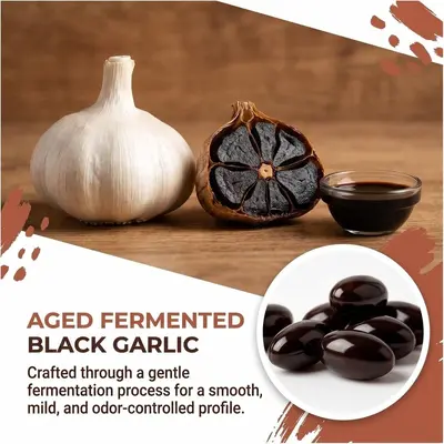 Odorless fermented black garlic soft capsules - 3