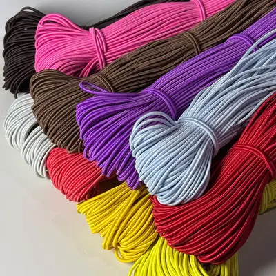 Farbiges Latex-Gummiband, rund, hochelastisch - 7