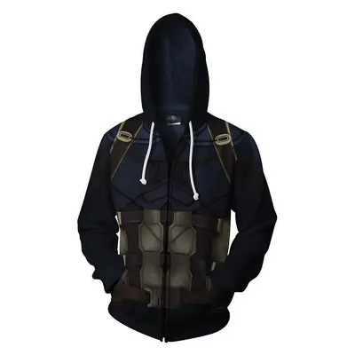 Erkek kapüşonlu sweatshirt, 3D dijital baskılı - 9