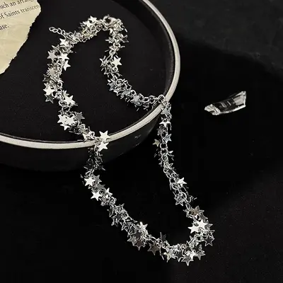 Strass-Quasten-Halskette, edles Design Schlüsselbein-Kette - 8