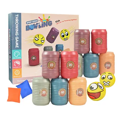 Interactive Ring Toss and Bowling Toss Set, Early Education Toy for Kids - 7