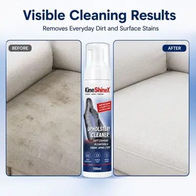 KineShineX Upholstery Foam Cleaner for Sofa and Car Interior Fabric