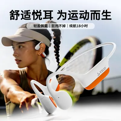 Open-Ear Air Conduction Bluetooth Headphones, Non-In-Ear, for Sports and Running